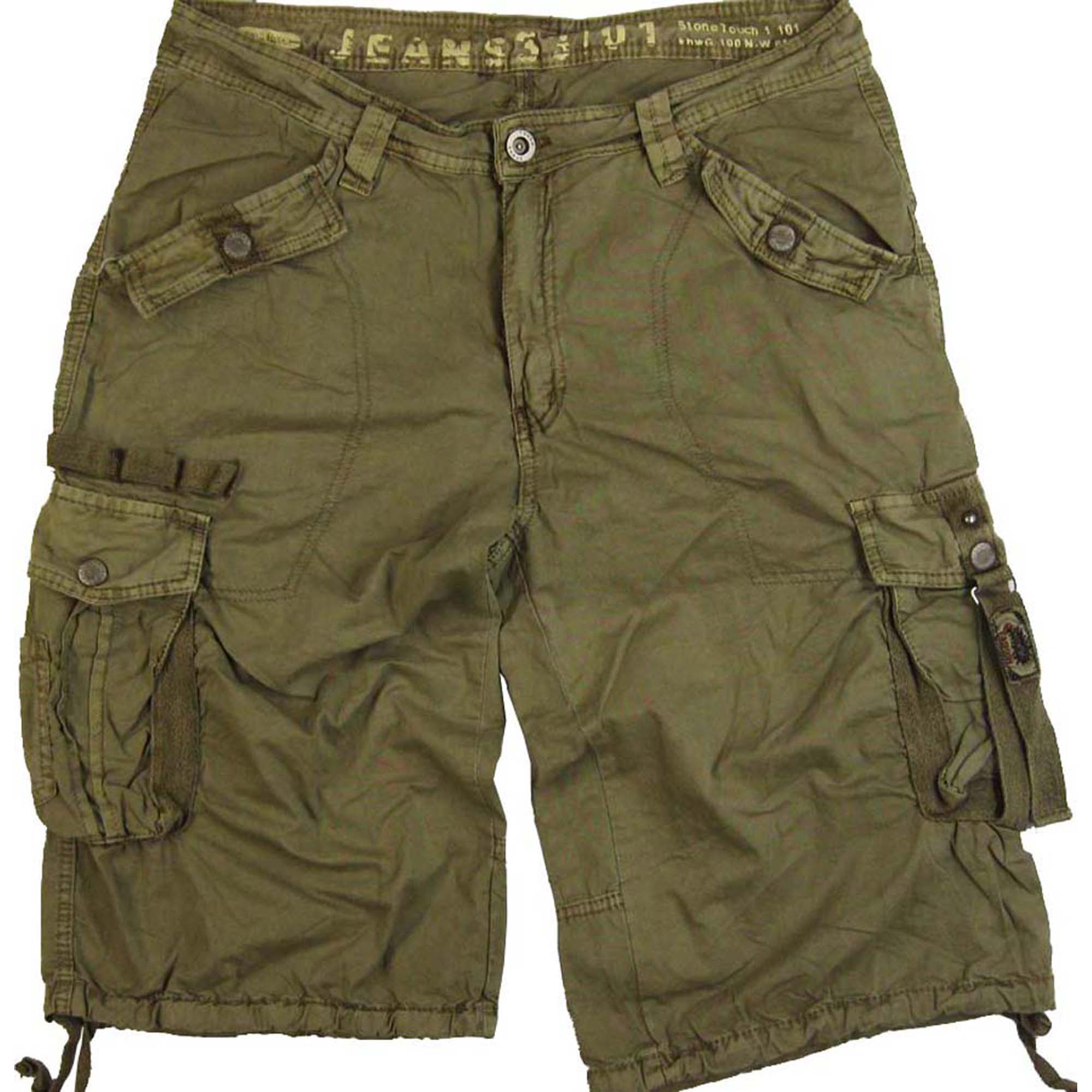 Sizes 30 to 44 #1104 Mens Military-style Cargo Shorts